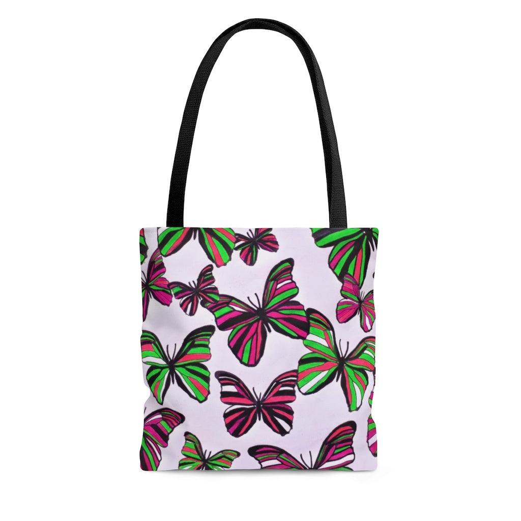 AOP Butterflies Tote Bag