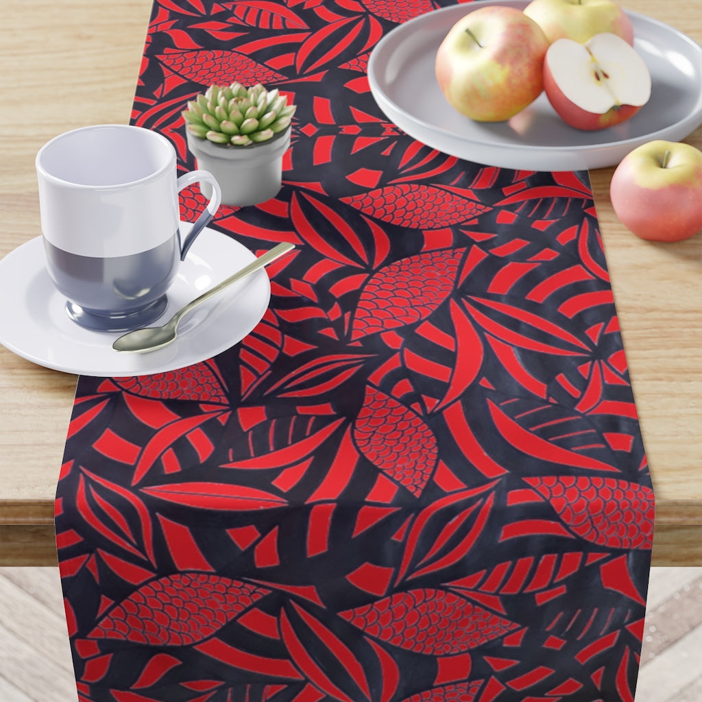 Tropical Scarlet Table Runner