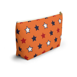 Starry Orange Accessory Pouch