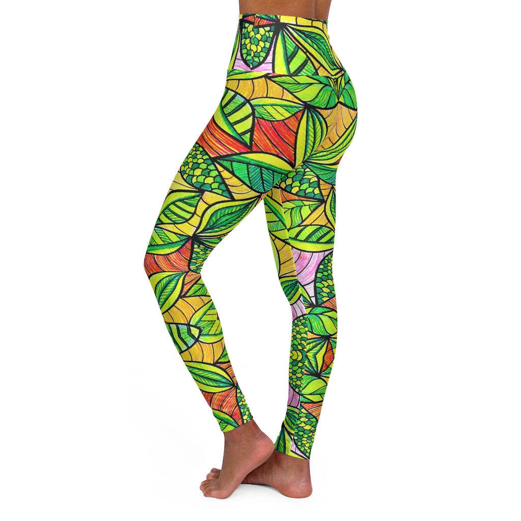 Tropical Resort Yoga Leggings