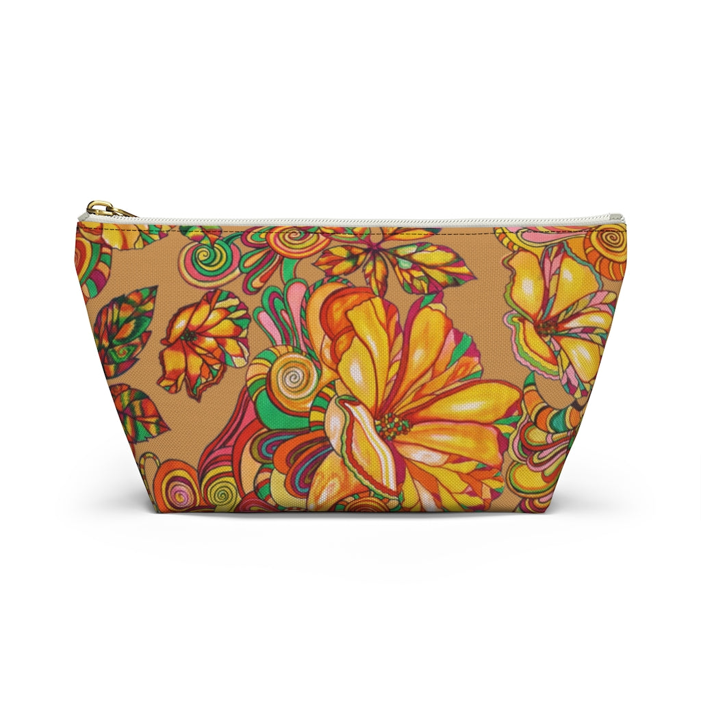 Tussock Artsy Floral Accessory Pouch