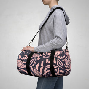 Tropical Minimalist Blush Duffel Bag