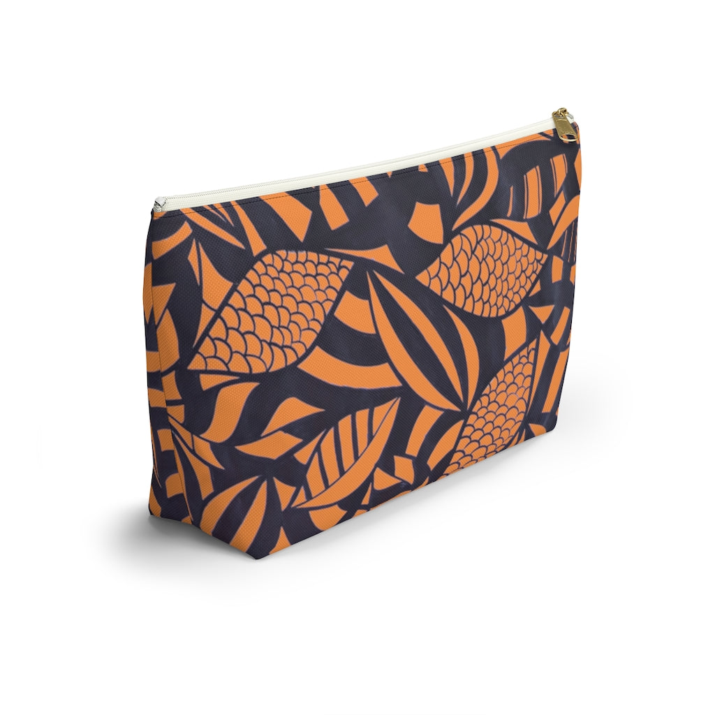 Peach Tropical Minimalist Accessory Pouch