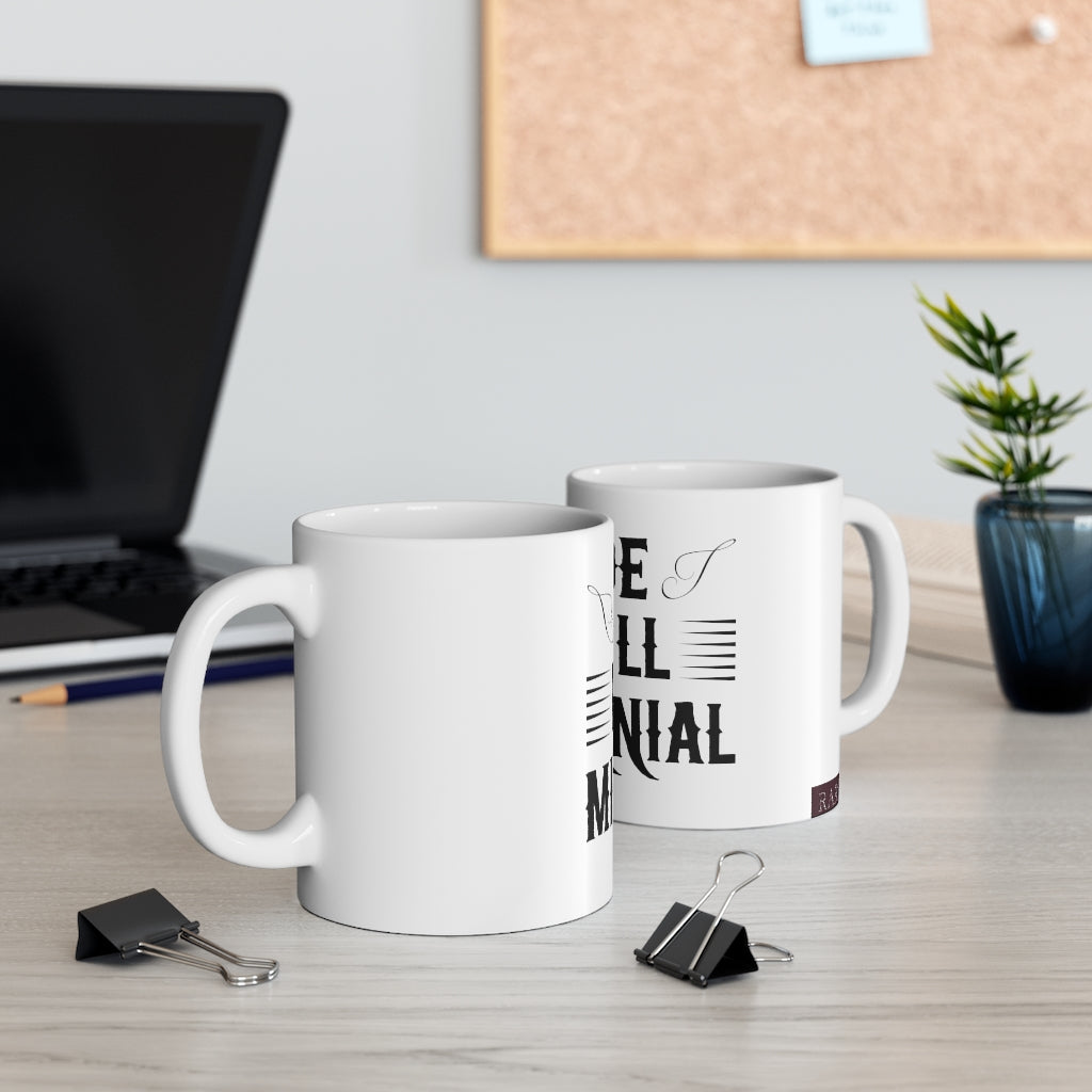 Millennial White Ceramic Mug 11oz