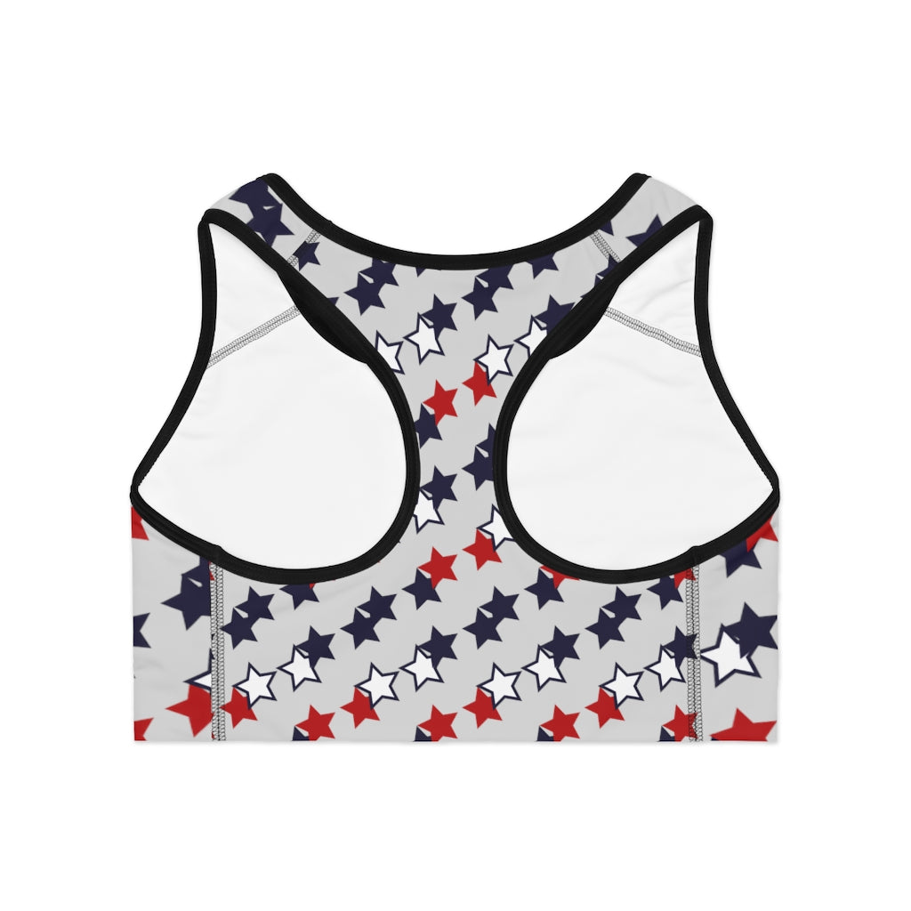 Slate Star Print (AOP) Sports Bra