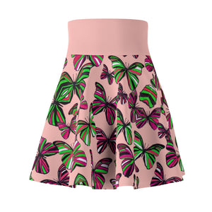 Butterflies Blush Skater Skirt