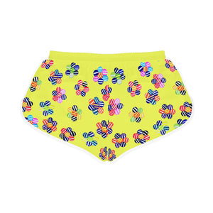 Yellow Candy Florals Relaxed Shorts