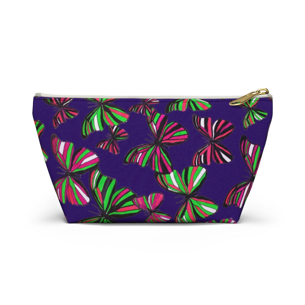 Butterflies Violet Accessory Pouch