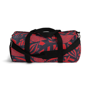 Tropical Minimalist Red Duffel Bag
