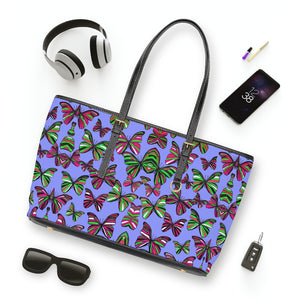 Very peri Butterfly PU Leather Shoulder Bag