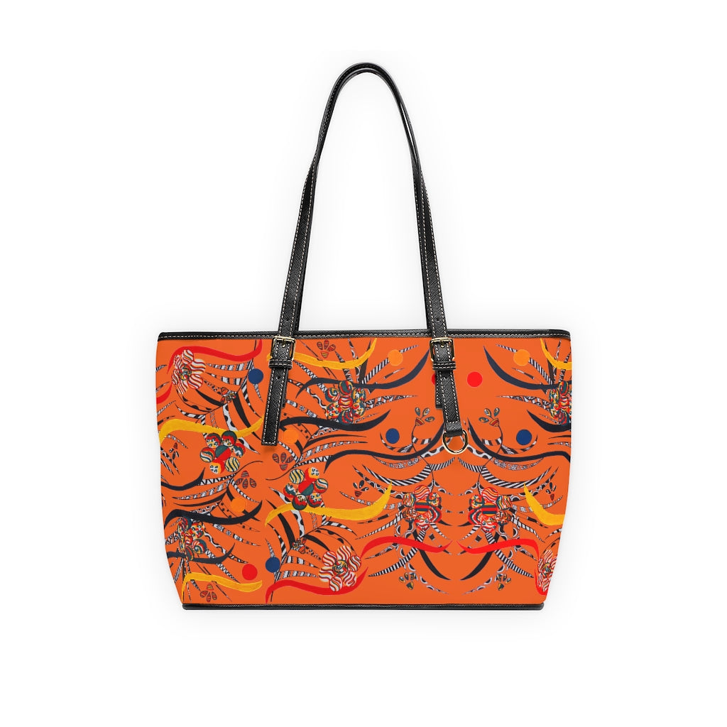 Orange Wilderness PU Leather Shoulder Bag