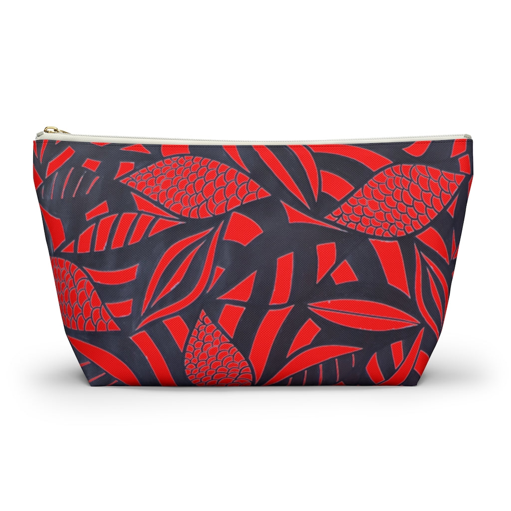 Scarlet Tropical Minimalist Accessory Pouch