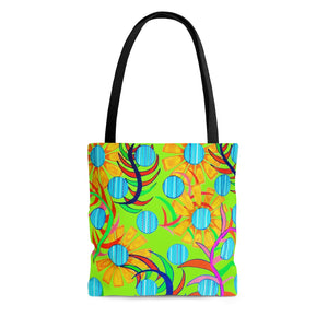 AOP The Sunflower Lime Tote Bag