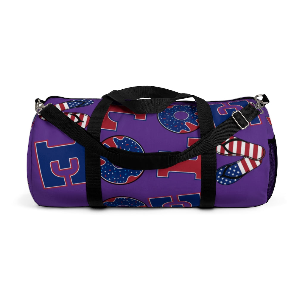 American Love Purple Duffel Bag