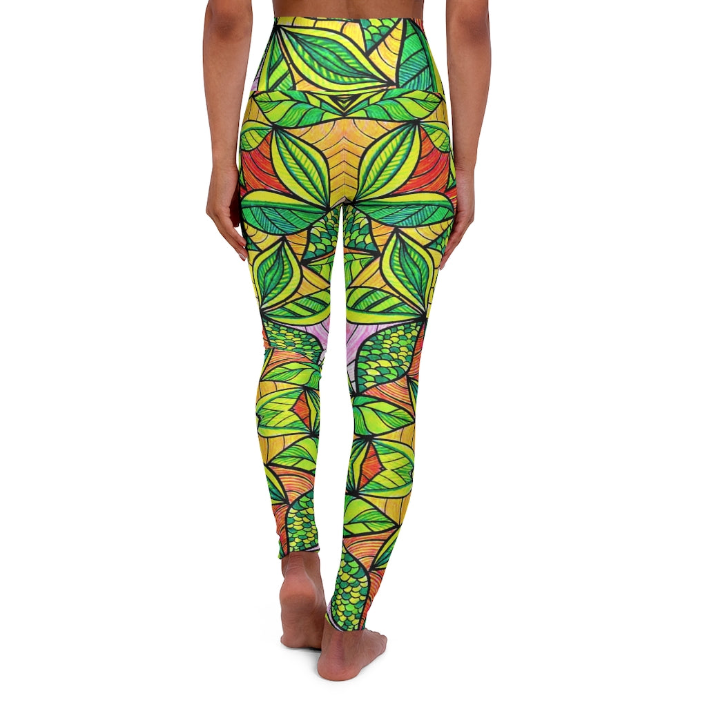 Tropical Resort Yoga Leggings