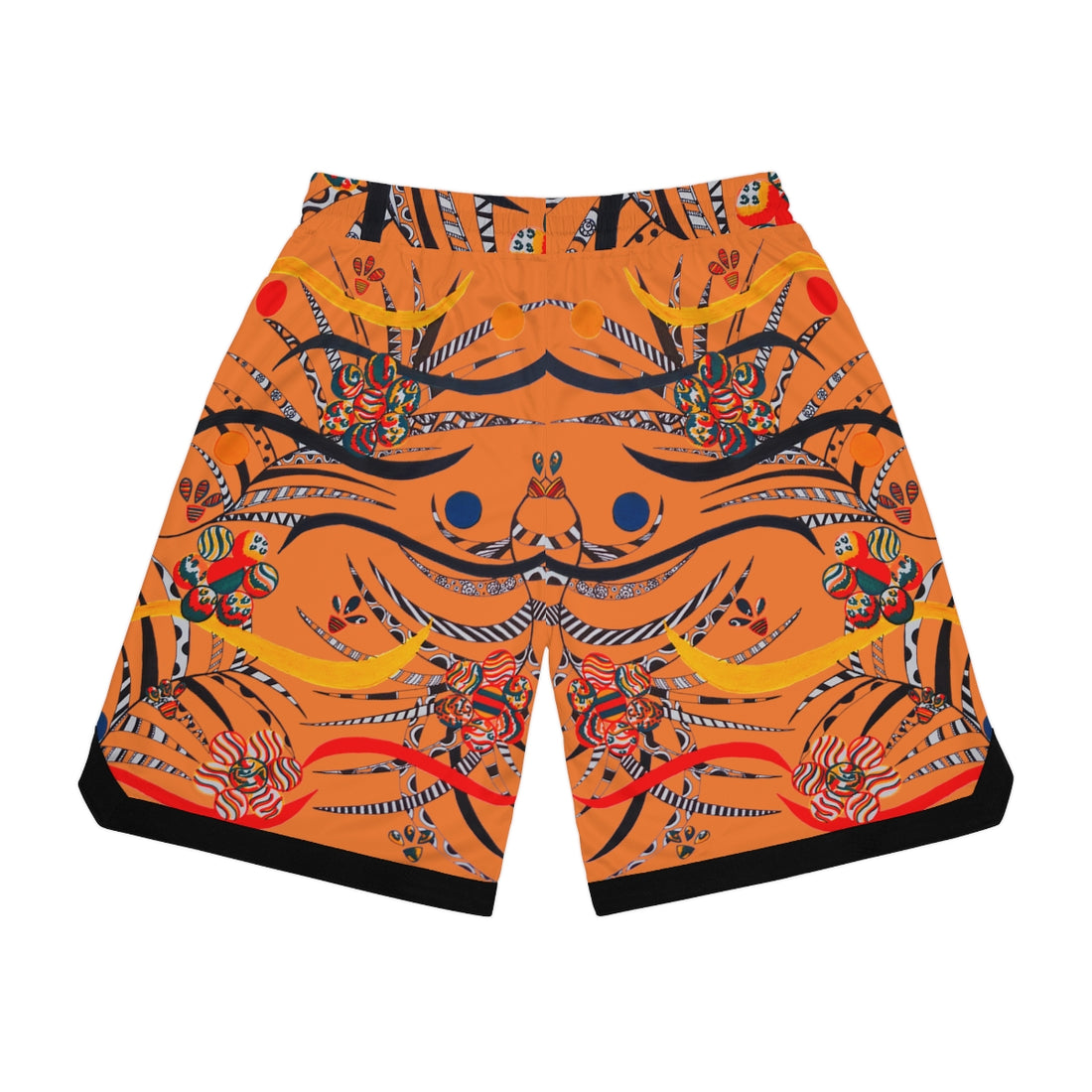 Peach Wilderness Basketball Rib Shorts (AOP)