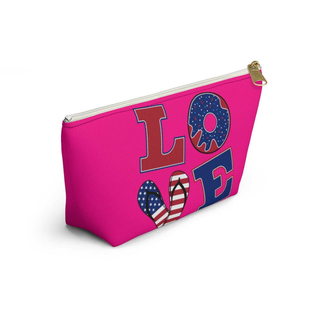 Love Hot Pink Accessory Pouch