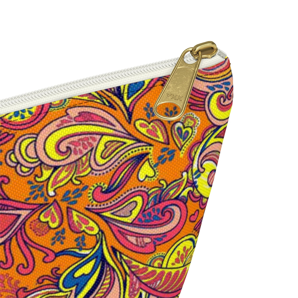 Paisley Hearts Accessory Pouch