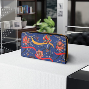 Royal Blue Wilderness Zipper Wallet