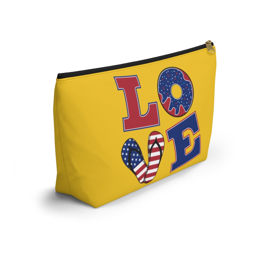 Love Yellow Accessory Pouch