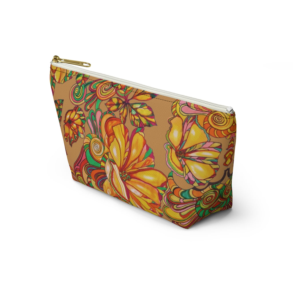 Tussock Artsy Floral Accessory Pouch