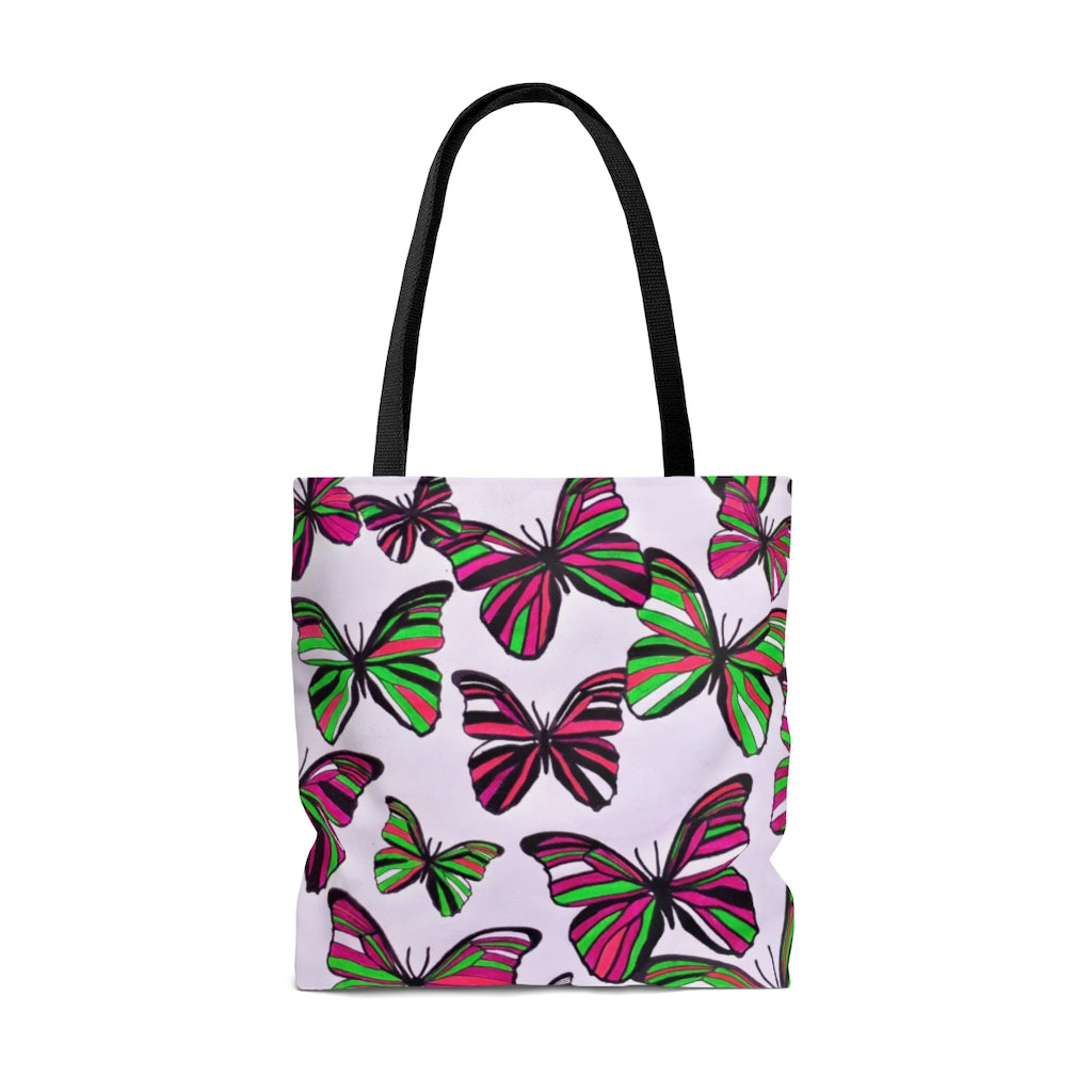 AOP Butterflies Tote Bag