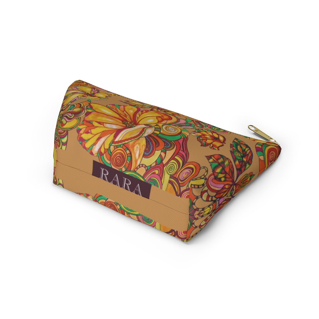 Tussock Artsy Floral Accessory Pouch