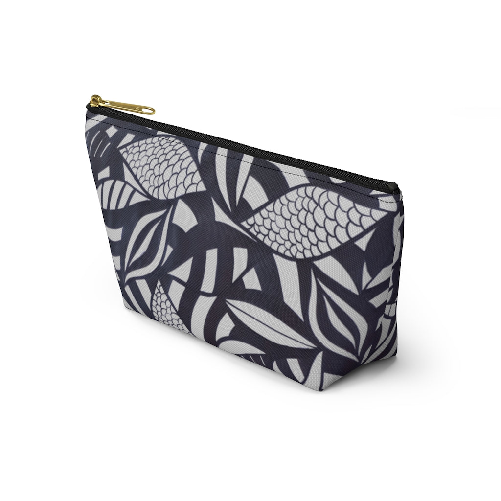 Slate Tropical Minimalist Accessory Pouch