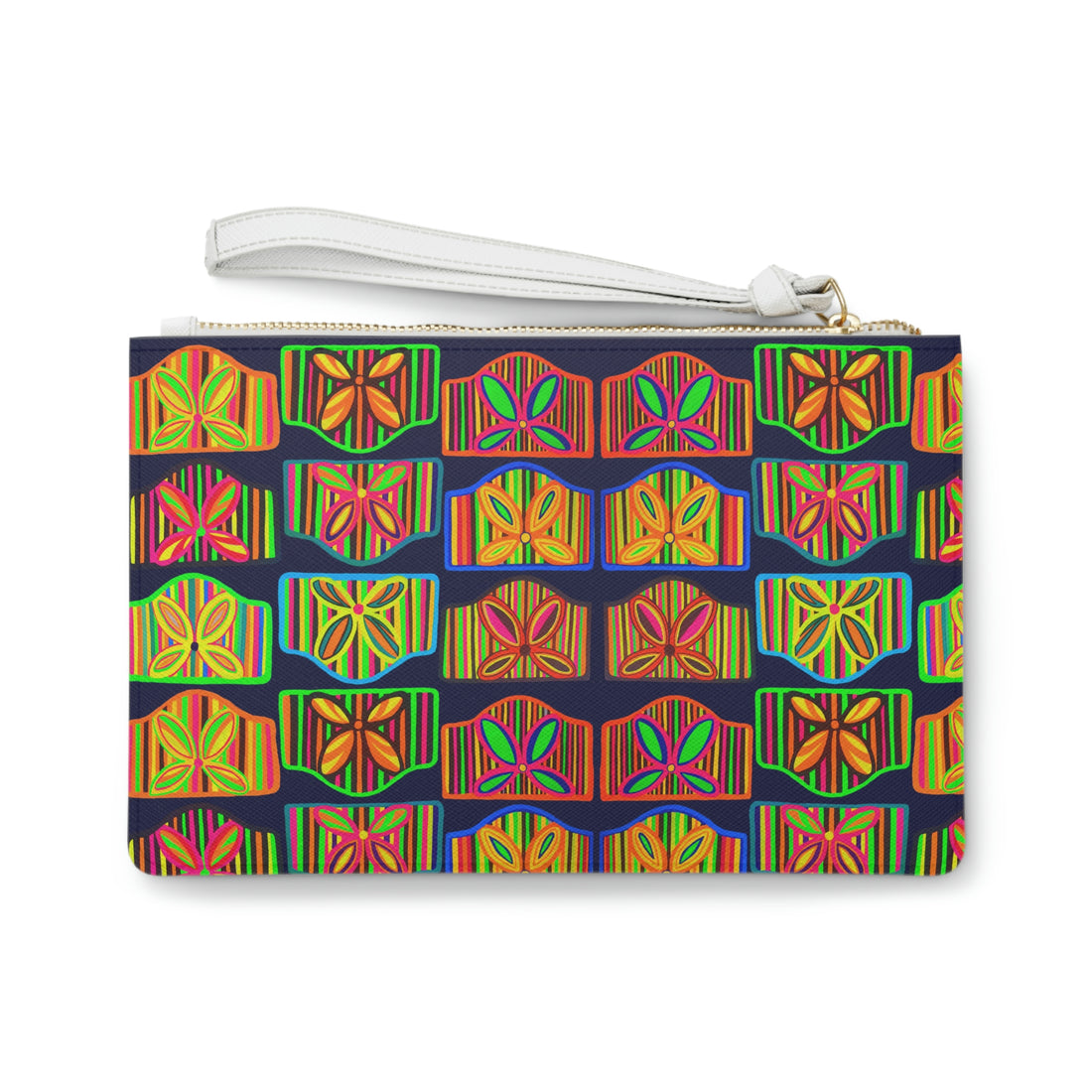 Ink Deco Print Clutch Bag