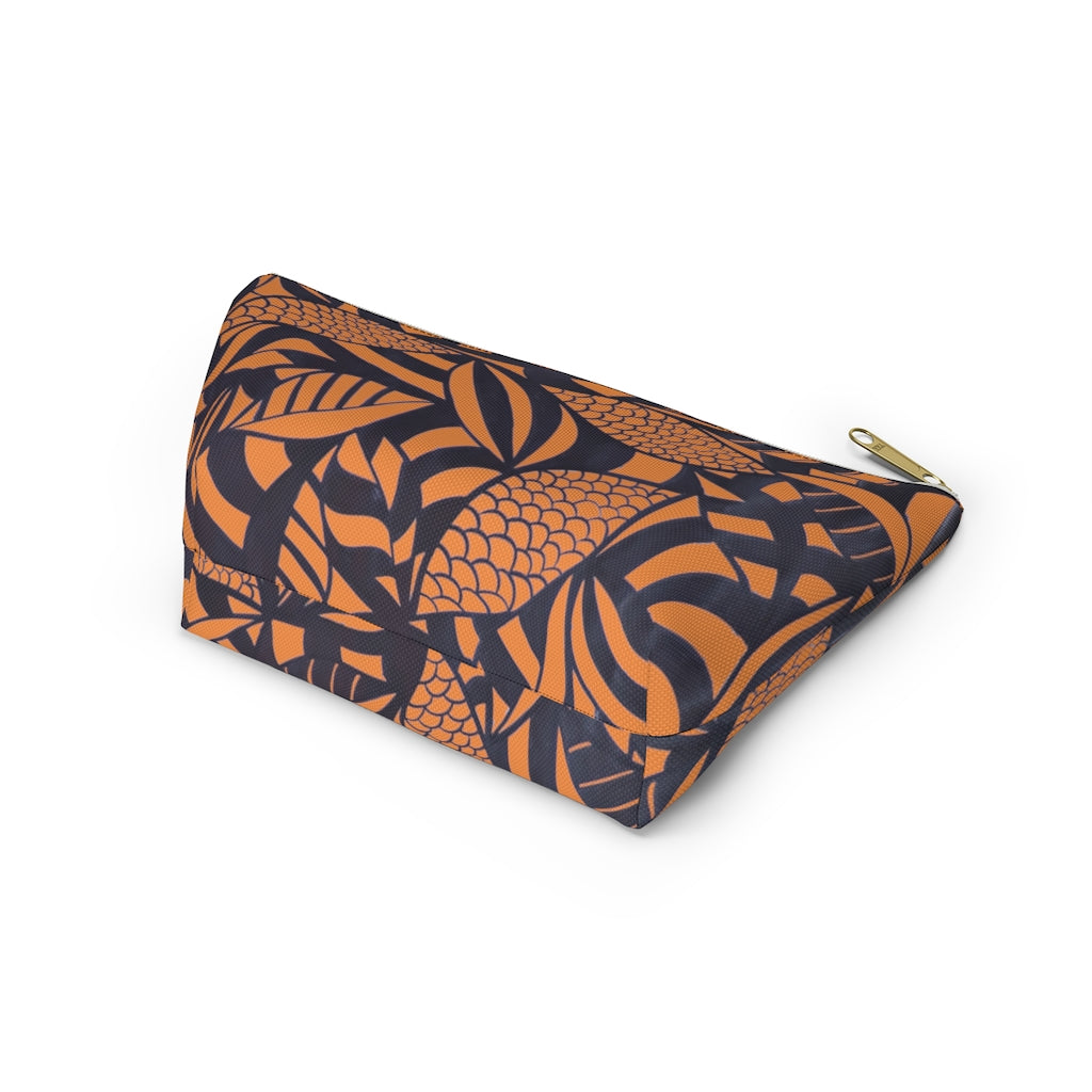 Peach Tropical Minimalist Accessory Pouch