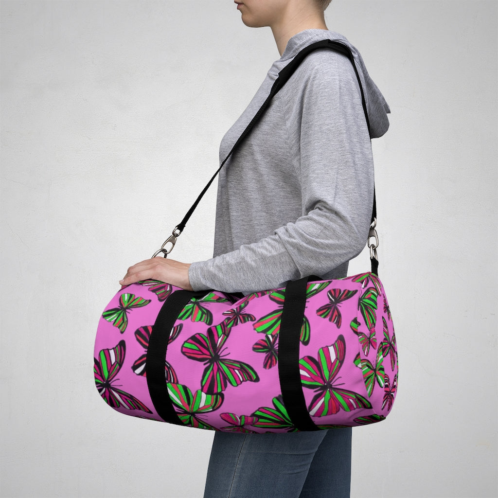 Butterflies Rose Duffel Bag