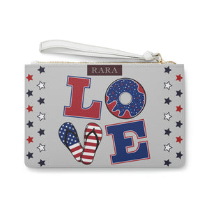 Slate American Love Clutch Bag