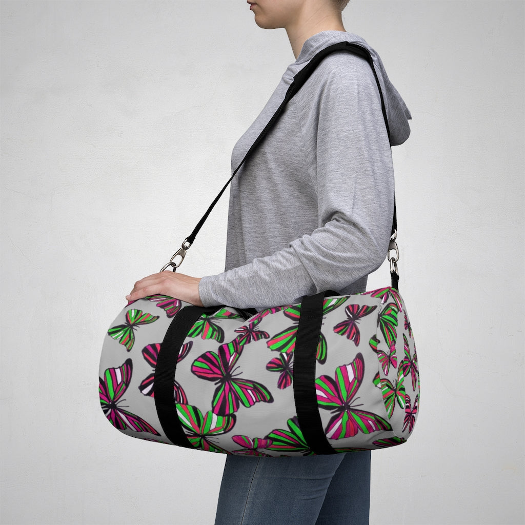 Butterflies Slate Duffel Bag