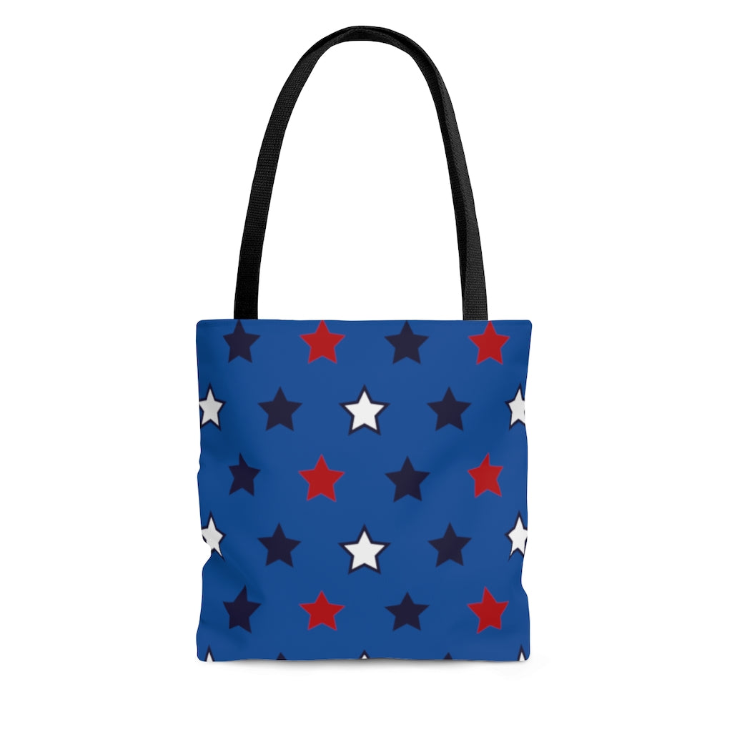 AOP Star Girl Royal Blue Tote Bag