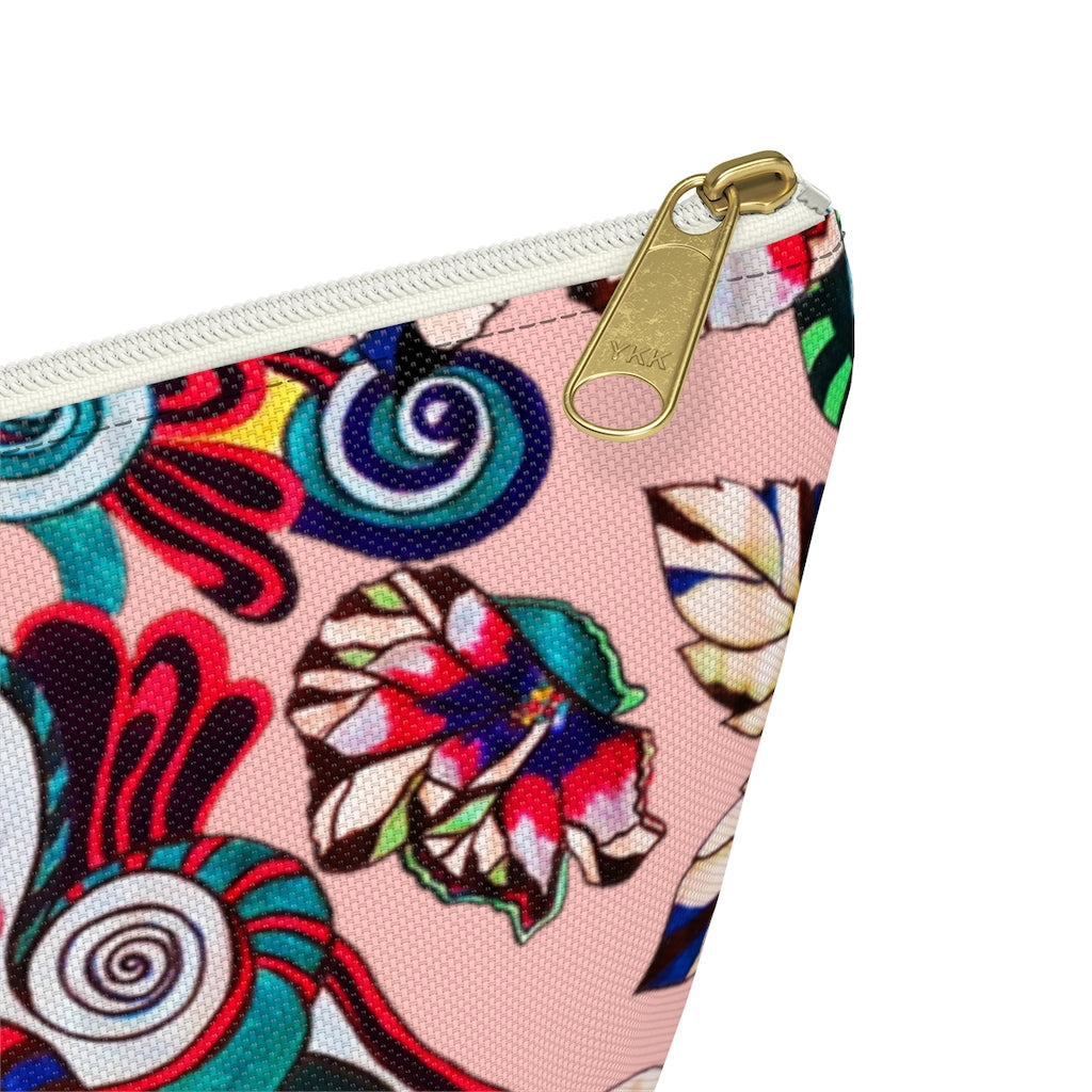 Floral Pop Blush Accessory Pouch