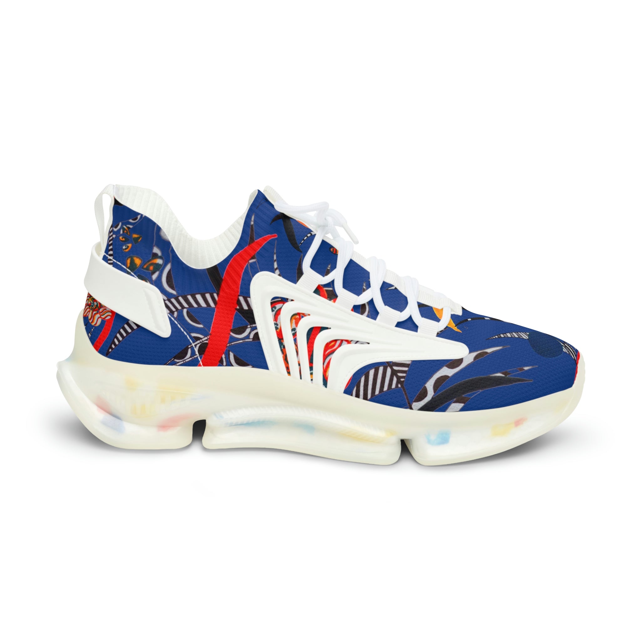 Royal Blue Wildly Wicked OTT Men's Mesh Knit Sneakers