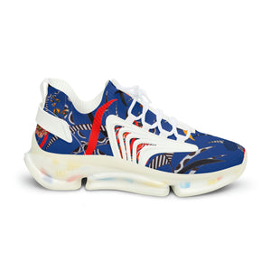 Royal Blue Wildly Wicked OTT Men's Mesh Knit Sneakers