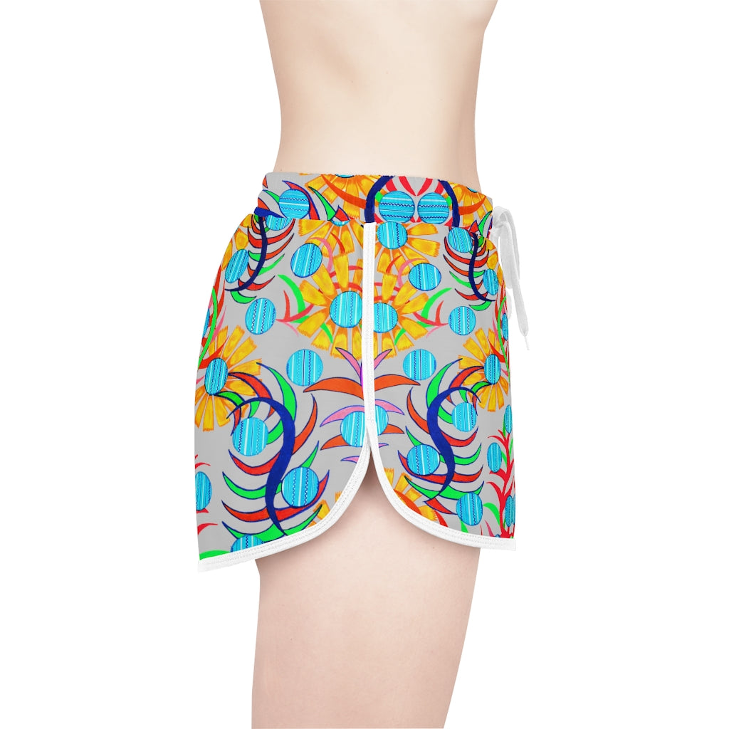 Slate Sunflower Relaxed Shorts