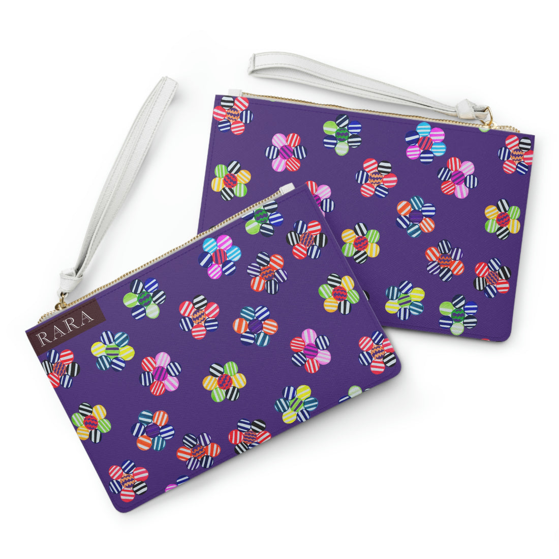 Puurple Candy Florals Clutch Bag