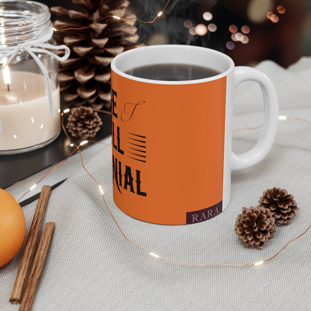 Millennial Orange Ceramic Mug 11oz