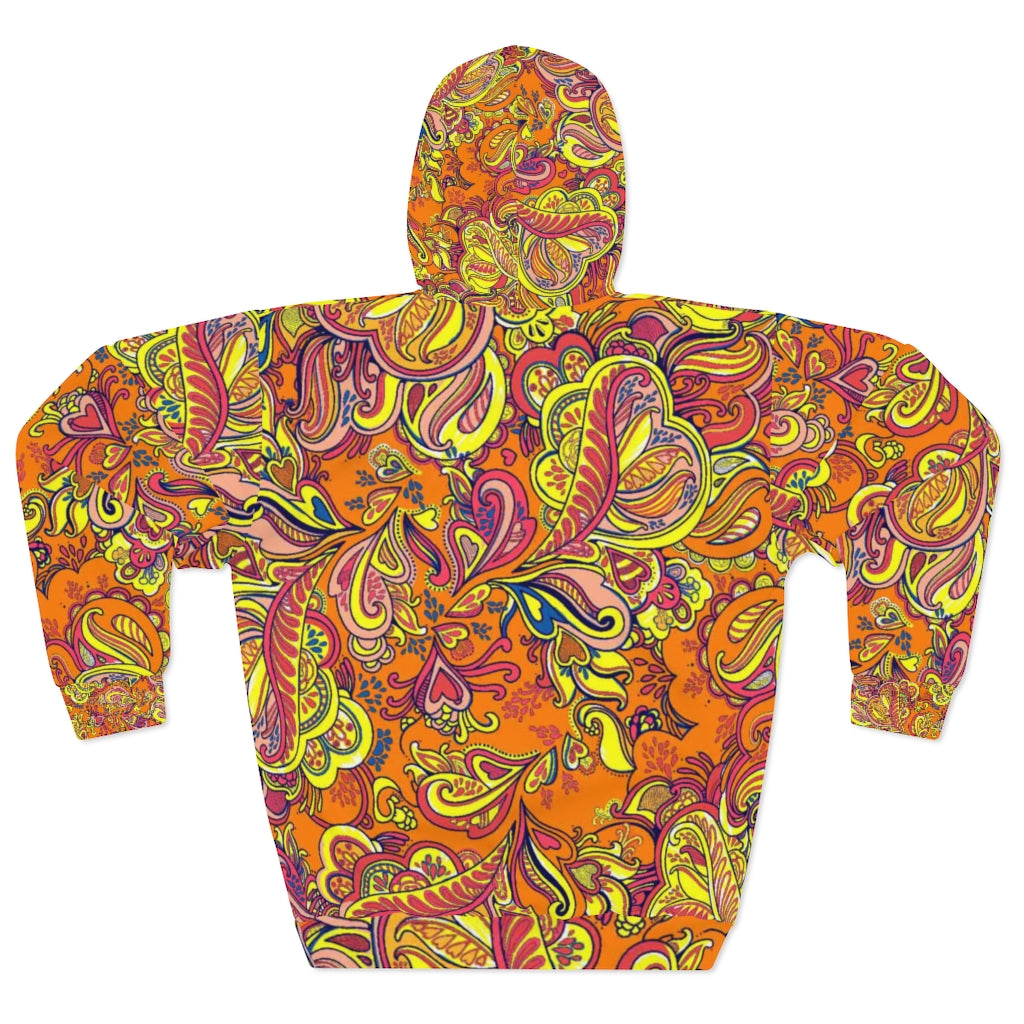 Paisley Hearts Pullover Hoodie