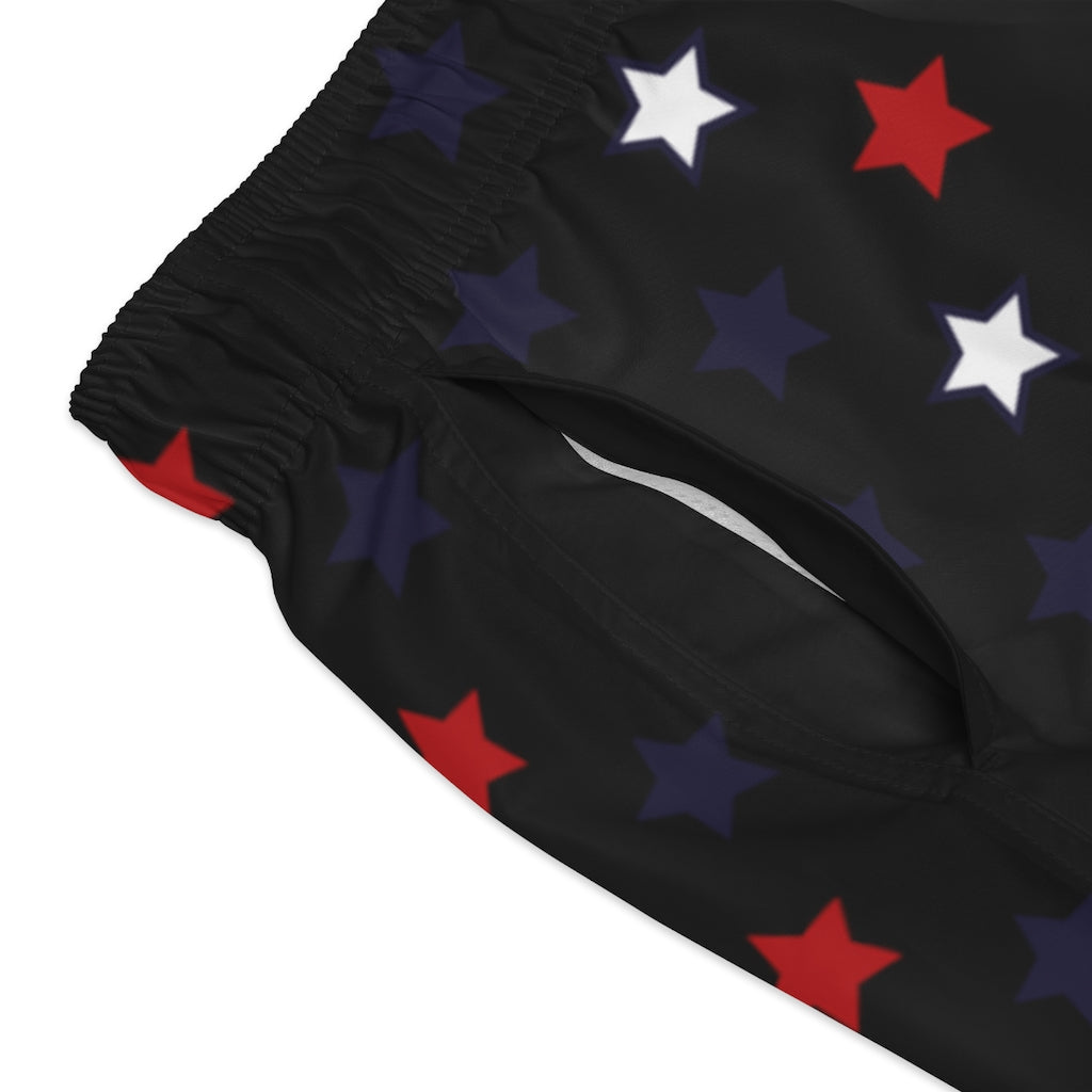 Men's Starboy Black Swimming Trunks