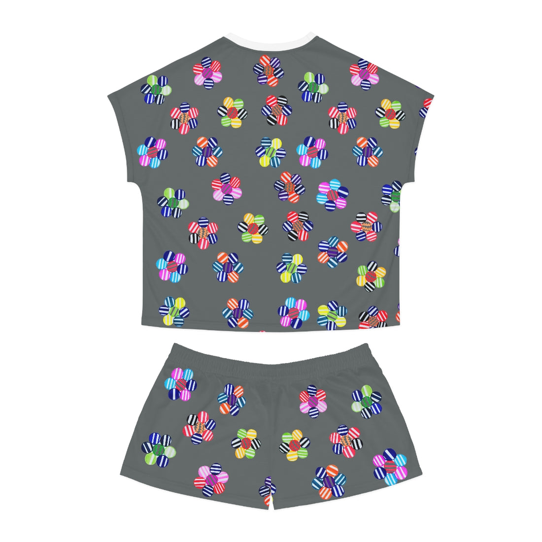 Ash Candy Floral Short Pajama Set (AOP)