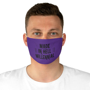 Millennial Fabric Face Mask (Purple)