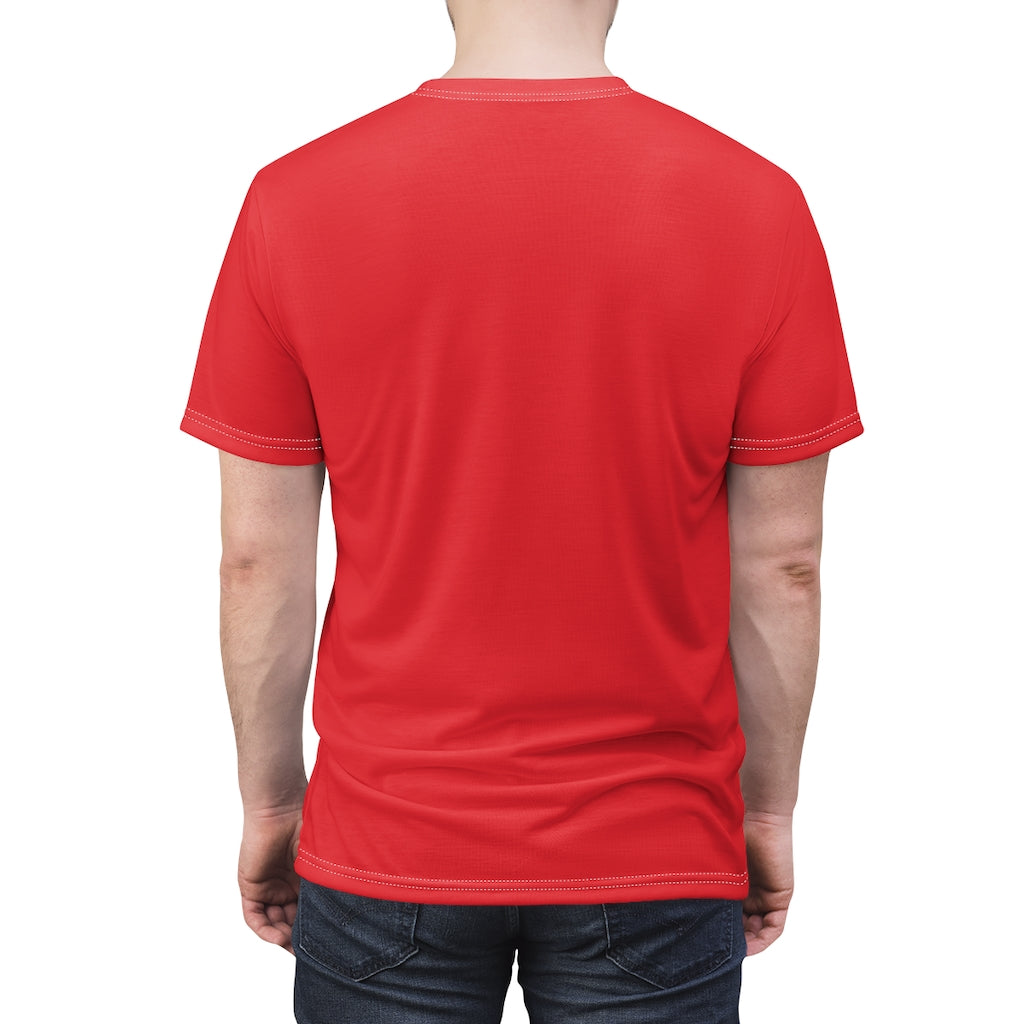 Menswear Red AOP Blues Tee