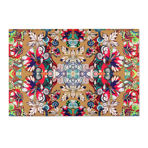 Artsy Floral Pop Tussock Area Rug