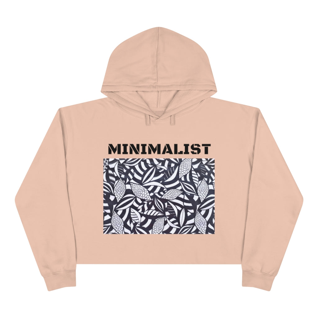 Tropical Minimalist Crop Hoodie