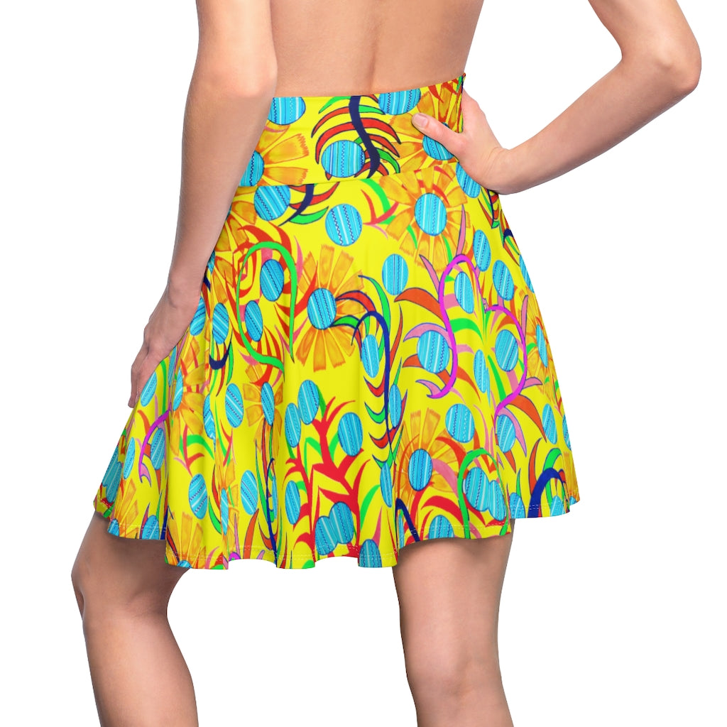 Sunflower Yellow Skater Skirt