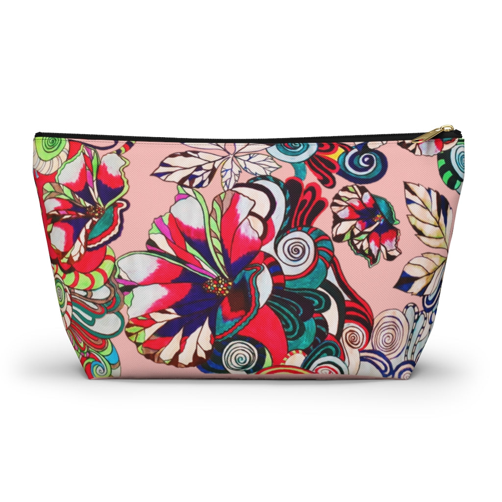 Floral Pop Blush Accessory Pouch