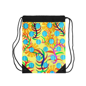 Sunflower Yellow Drawstring Bag